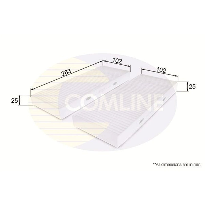 Comline Full Service Kit with Air, Oil, Fuel & Cabin Filters fits Nissan Pick Up