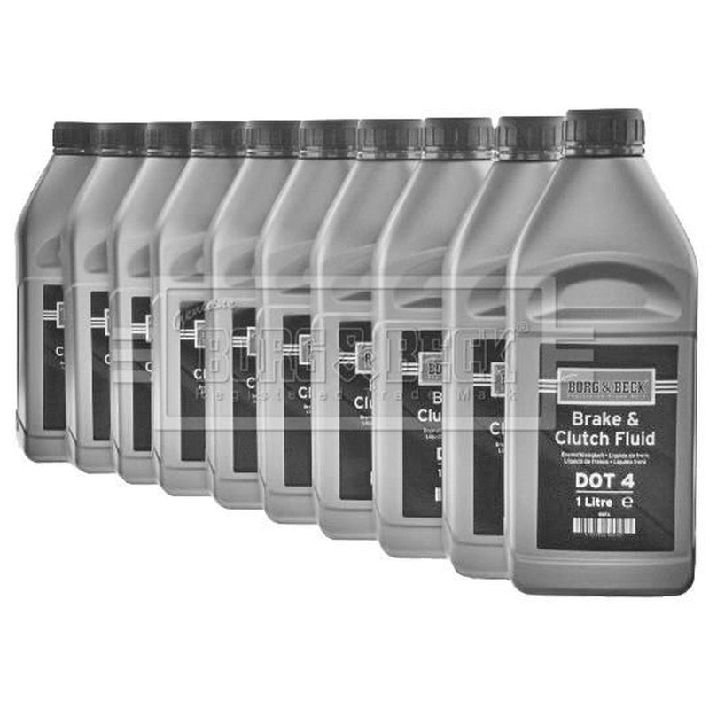 Borg & Beck 10 x Brake Fluid DOT 4 1l BBF4.10