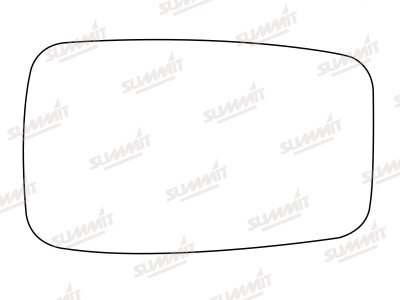 Summit Stick-On Standard Mirror Glass fits Seat Toledo RHS Summit - Bars 4 Cars
