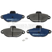 Borg & Beck Front Brake Discs & Pads fits Fiat Punto Hatchback 2000-2009 1.2