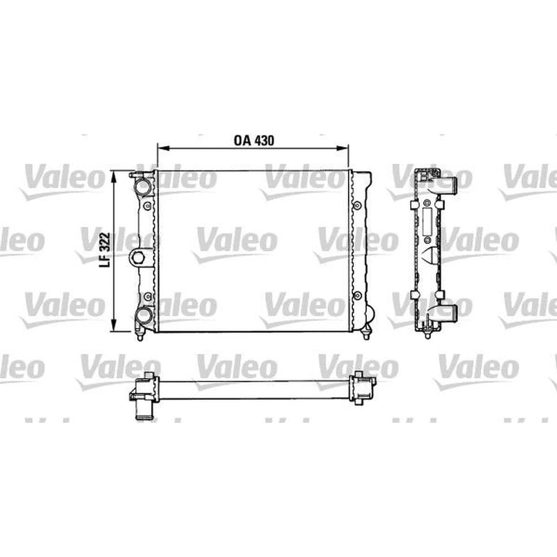 Valeo Engine Radiator 883819