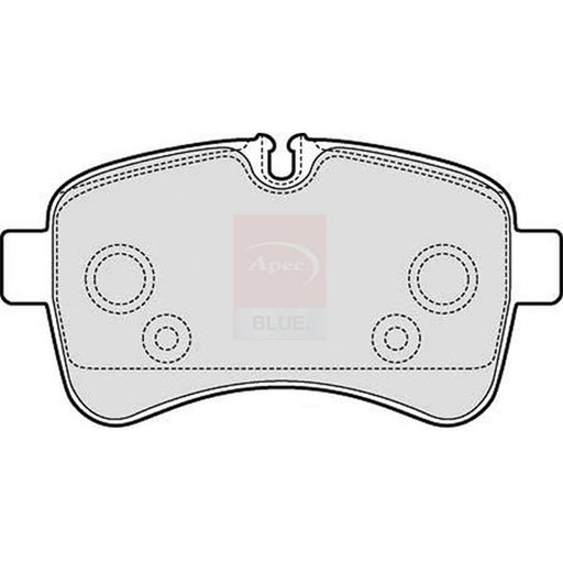 Apec Rear Brake Pad Set fits Iveco Daily IV 2006-2011