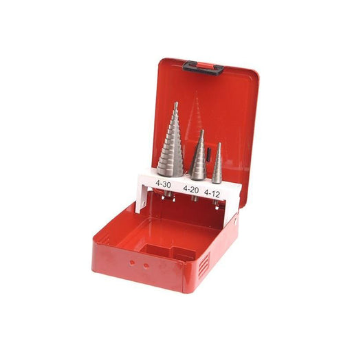 Faithfull HSS Step Drill Bit Set of 3 4-30mm Faithfull - Dynamic Drive