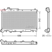 Denso Engine Radiator DRM36027