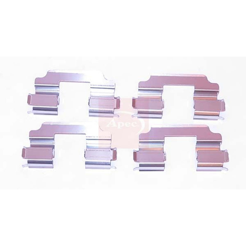 Apec Brake Pad Accessory Fitting Kit Front fits Opel Agila B 2008-2014