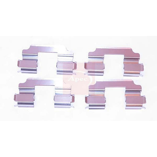Apec Brake Pad Accessory Fitting Kit Front fits Opel Agila B 2008-2014