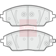Apec Front Brake Pad Set fits Chevrolet Aveo 2011-2015 1.2 1.3 1.4