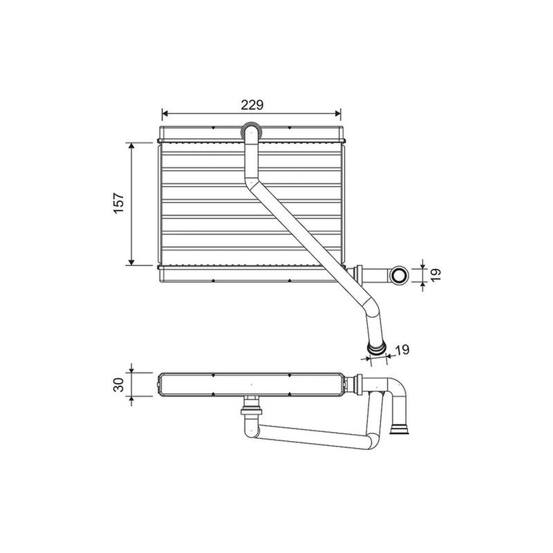 Valeo Heater Matrix Core Heat Exchanger 811580