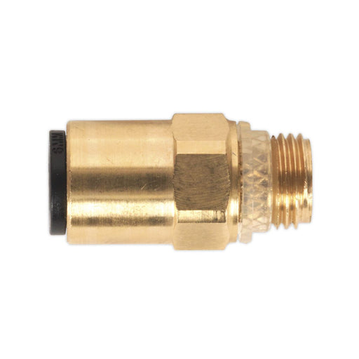 Sealey Brass SuperThread Straight Adaptor 6mm x 1/8"BSP Pack of 2 (John Guest Sp Sealey - Dynamic Drive