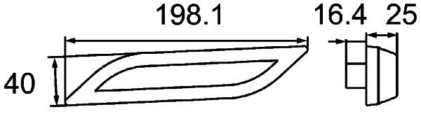 Hella 2BM 013 339-027 Auxiliary Direction Indicator