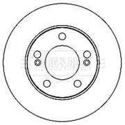 Borg & Beck Front & Rear Brake Discs & Pads fits Daewoo Rexton 2002 on 3.2