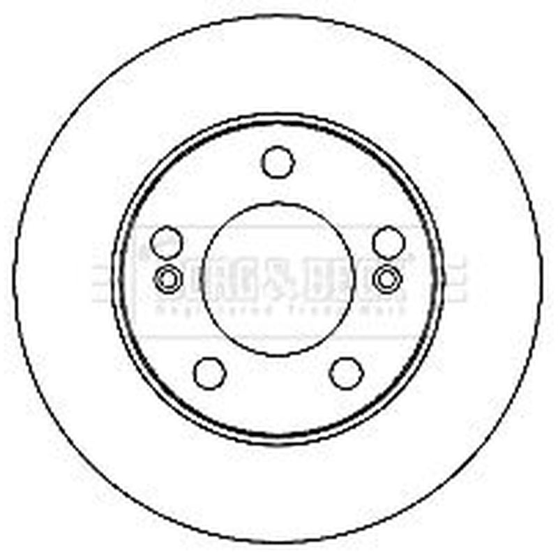 Borg & Beck Front & Rear Brake Discs & Pads fits Daewoo Rexton 2002 on 3.2