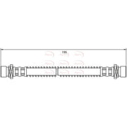 Apec Brake Hydraulic Hose Line Upper HOS4025