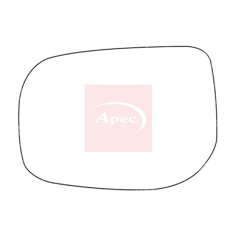 Apec Exterior Wing Mirror Glass Left fits Toyota Auris 2006-2012