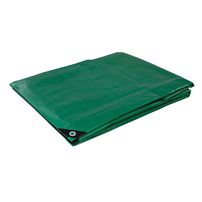 Silverline Heavy Duty Tarpaulin Cut 4 x 5m / Actual 3.85 x 4.9m Silverline - Dynamic Drive
