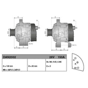 Denso Car Alternator 12V
