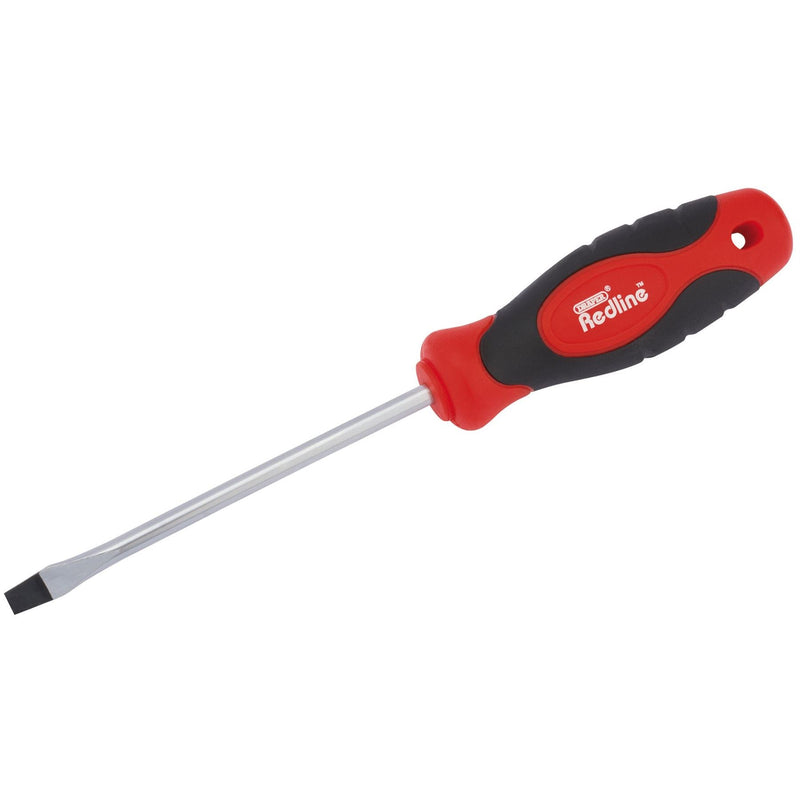 Draper Plain Slot Soft Grip Screwdriver, 5 x 100mm 68009 Draper - Dynamic Drive