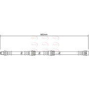 Apec Brake Hydraulic Hose Line Rear fits BMW Z4 Roadster 2009-2016