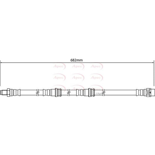 Apec Brake Hydraulic Hose Line Rear fits BMW Z4 Roadster 2009-2016