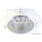 Comline Front & Rear Brake Discs & Pads fits Audi A4 B5 1994-2001