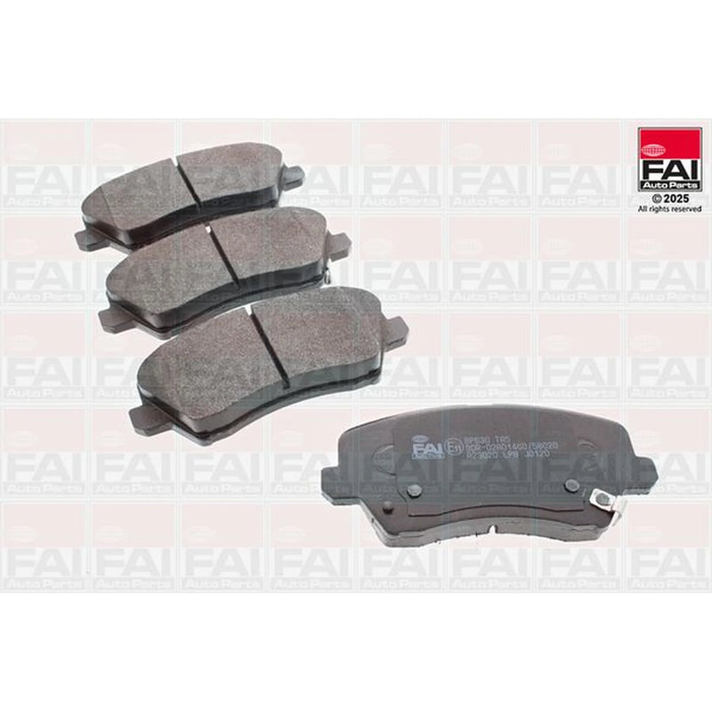 FAI Front Brake Pad Set fits Hyundai I30 2016-2020 1.4