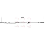Apec Handbrake Cable Left Rear fits BMW 3 1997-2007