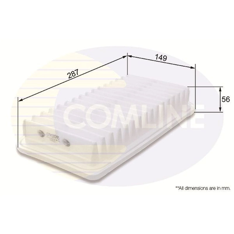 Comline Engine Air Filter fits Subaru Brz 2012 on 2.0