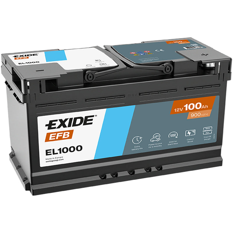 Exide Battery 12V 100Ah 900A EL1000