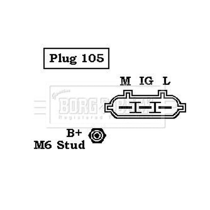 Borg & Beck Car Alternator 12V fits Toyota Will Vi I 2000-2001 1.3