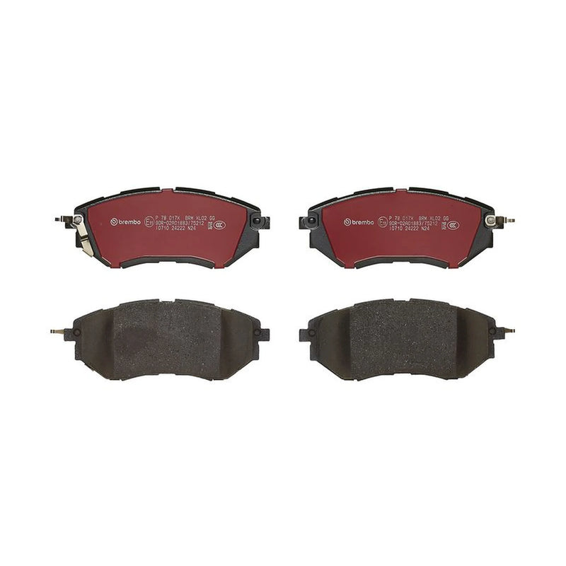 Brembo 4 x Front Brake Pad Set fits Subaru Forester 2005-2013 2.0 2.5