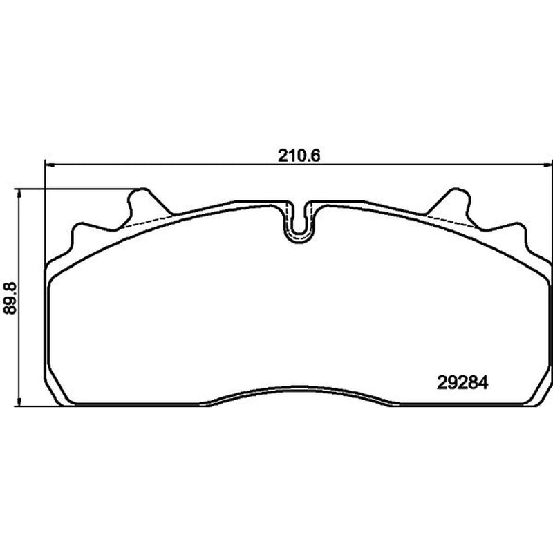 DON Rear Brake Pad Set fits Renault Trucks D 2013 on