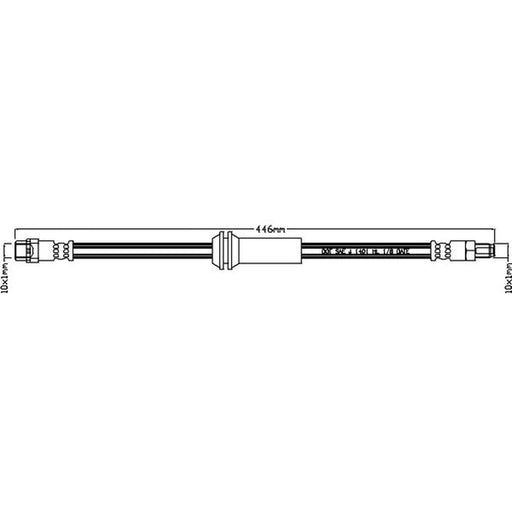 Juratek Brake Hydraulic Hose Line Right JBH1190