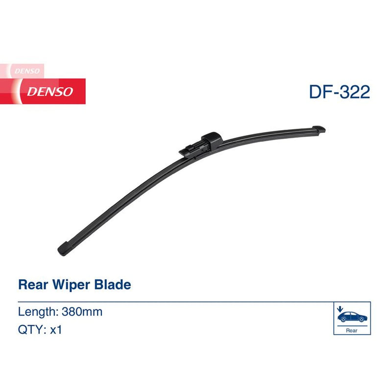 Denso Rear Wiper Blades fits Seat Leon Sc 2013-2018 1.0 1.2 1.4 1.6 1.8 2.0