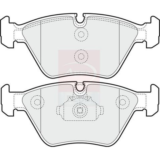 Apec Front Brake Pad Set fits BMW 3 1994-1995 3.0