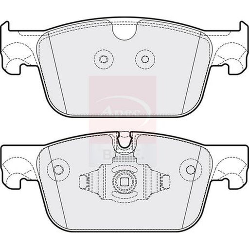 Apec Front Vented & Rear Vented Brake Discs & Pads fits Volvo V90 II 2016-2021