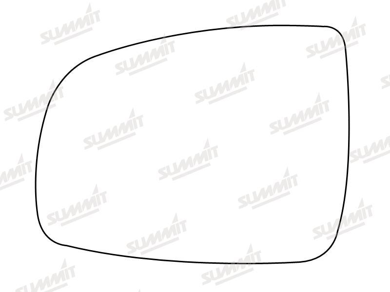 Summit Heated Backing Plate with Standard Glass fits Nissan Note 05-13 LHS Summit - Bars 4 Cars