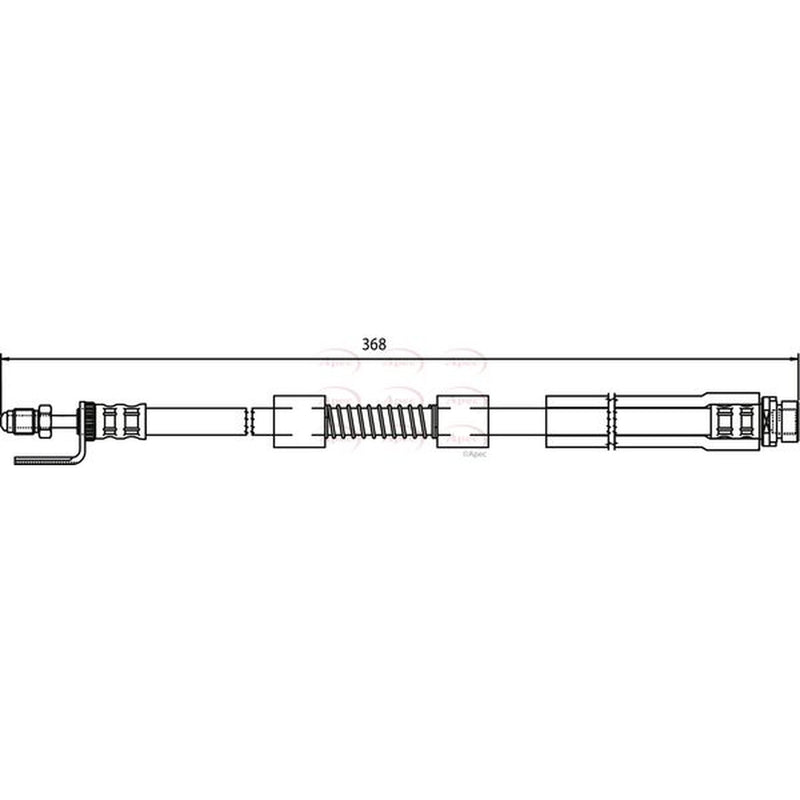 Apec Brake Hydraulic Hose Line Front fits Ford Tourneo Connect 2002-2013 1.8