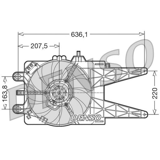 Denso Engine Cooling Fan fits Fiat Punto 1999-2012 1.2 188.030 188.233
