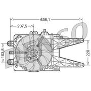 Denso Engine Cooling Fan DER09015