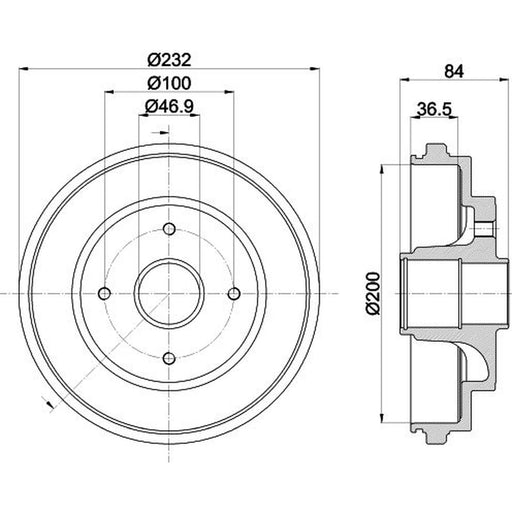 Mintex Brake Drum Assembly Rear fits Suzuki Ignis II 2003 on 1.3 1.5
