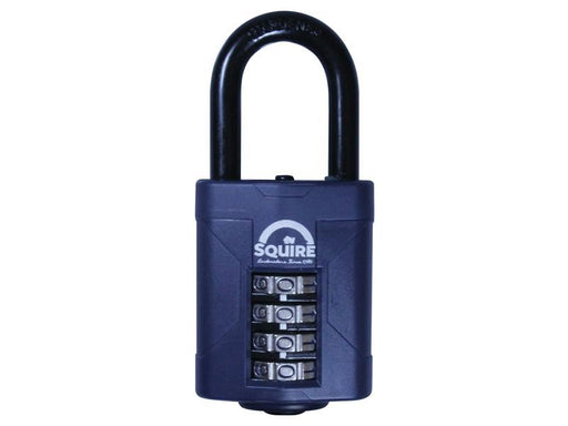 Squire CP50/1.5 Combination Padlock 4-Wheel 50mm Long Shackle 38mm Boxed Squire - Dynamic Drive