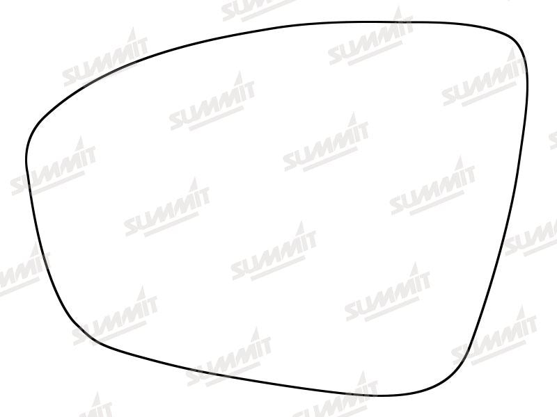 Summit Stick-On Standard Mirror Glass fits Renault Megane 15 on LHS Summit - Bars 4 Cars