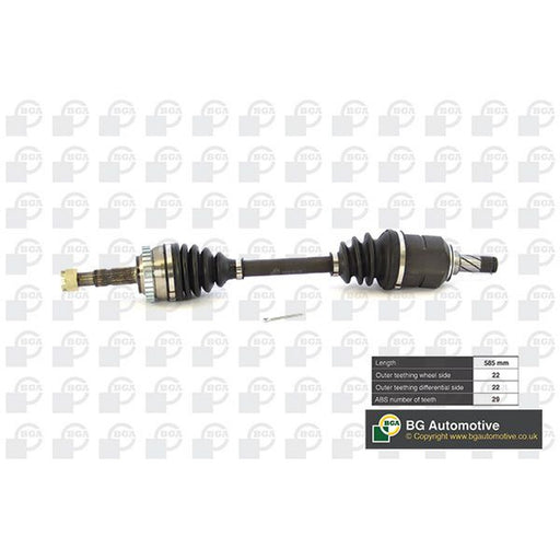BGA CV Drive Shaft Driveshaft Front Left fits Opel Mpv 2001 on 1.6 1.7