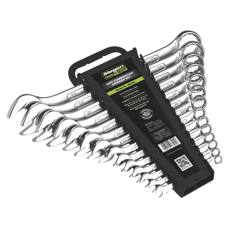 Seigen by Sealey Combination Spanner Set 14pc Metric S0402 Seigen by Sealey  - Dynamic Drive