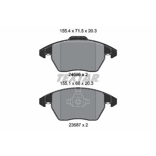 Textar Front Brake Pad Set 2469601