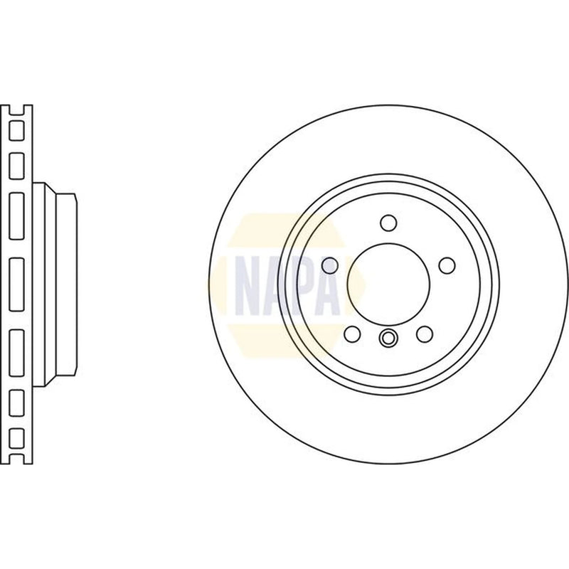 NAPA Front Brake Vented Discs & Pads fits BMW 3 2004-2013