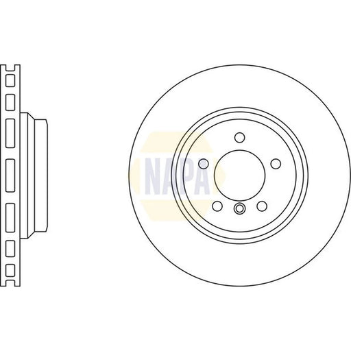 NAPA 2 x Vented Brake Discs fits BMW 3 2004-2013
