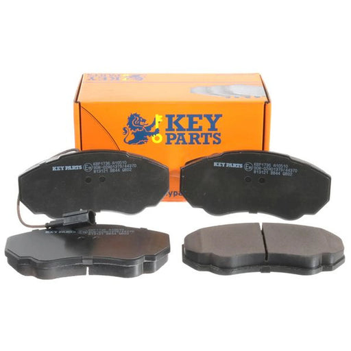 Key Parts 4 x Front Brake Pad Set fits Citroën Relay I Bus 1996-2002 2.0