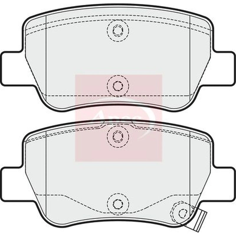 Apec Rear Brake Pad Set PAD1723