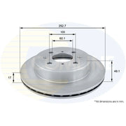 Comline Front Brake Discs & Pads fits Suzuki Ignis I 2000-2003 1.3